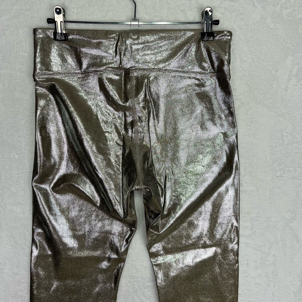 Heroine Sport Marvel Leggings Quartz Size Large Metallic Shine Silver Gold - Picture 8 of 16